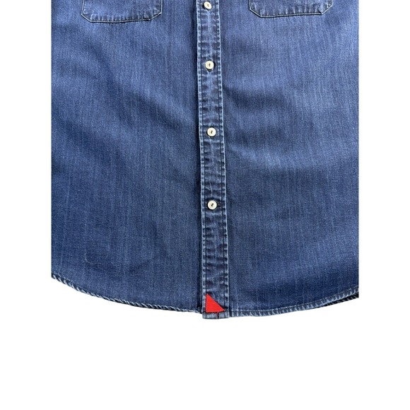 UNTUCKIT Men's Epluchage Buttondown Longsleeve Blue Denim Shirt XX-Large - Picture 5 of 8